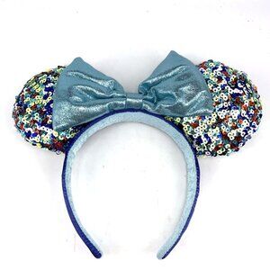 Disney Parks Sequin Minnie Mouse Ears Headband Multicolor 2022
